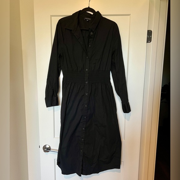 Hamptons Smocked Shirtdress black size 10-12 (Universal Standard XS) runs big - Picture 10 of 10
